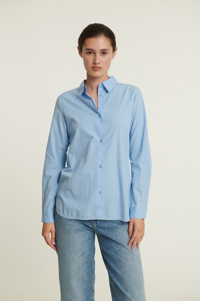Basic Apparel Vilde Classic Shirt Shirts 772 Frozen fjord
